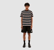 Load image into Gallery viewer, TÉRY STRIPES T-SHIRT BLACK