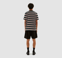 Load image into Gallery viewer, TÉRY STRIPES T-SHIRT BLACK