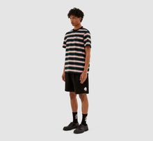 Load image into Gallery viewer, TÉRY STRIPES T-SHIRT BLACK