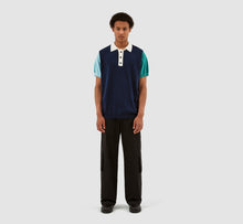 Load image into Gallery viewer, KOREN CONTRAST POLO NAVY