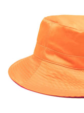 Load image into Gallery viewer, RECYCLED TECH BUCKET HAT SATIN ORANGE
