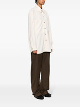 Load image into Gallery viewer, FABIAN CREME OVERSHIRT WITH LARGE PATCH POCKETS AND EMBROIDERY
