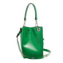 Load image into Gallery viewer, DIAMOND SMALL BUCKET BANNER BAG KELLY GREEN