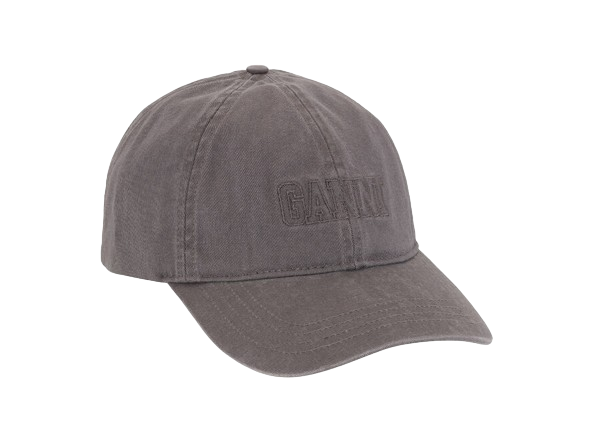 GANNI CAP DARK GREY