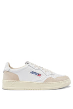 Load image into Gallery viewer, MEDALIST LOW SNEAKERS IN WHITE LEATHER AND BEIGE SUEDE