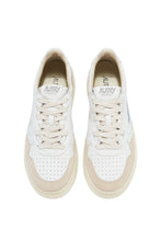 Load image into Gallery viewer, MEDALIST LOW SNEAKERS IN WHITE LEATHER AND BEIGE SUEDE