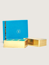 Load image into Gallery viewer, AFRICAN  SAVANNA BRIDGE CARDS BLUE