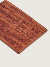 Load image into Gallery viewer, CARD HOLDER CHESTNUT ZEBRA, OSTRICH