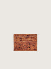 Load image into Gallery viewer, CARD HOLDER CHESTNUT ZEBRA, OSTRICH
