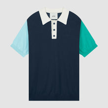 Load image into Gallery viewer, KOREN CONTRAST POLO NAVY