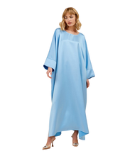 Load image into Gallery viewer, SORAYA DRESS SATIN LIGHT BLUE
