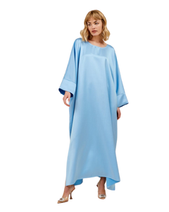 SORAYA DRESS SATIN LIGHT BLUE