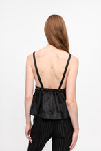 Load image into Gallery viewer, DUCHESSE NYLON STRAP TOP BLACK