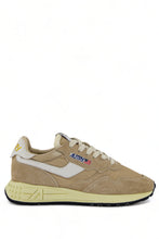 Load image into Gallery viewer, REELWIND LOW SNEAKERS IN PEPPER AND WHITE CRACKED LEATHER AND NYLON