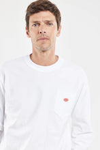 Load image into Gallery viewer, HERITAGE T-SHIRT LONG SLEEVE WITH POCKET WHITE MEN
