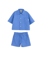Load image into Gallery viewer, KIDS POPLIN SUMMER PYJAMA SET SKY