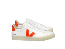 Load image into Gallery viewer, CAMPO LEATHER WHITE ORANGE FLUO WOMEN