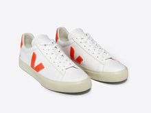 Load image into Gallery viewer, CAMPO LEATHER WHITE ORANGE FLUO WOMEN