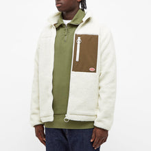 Load image into Gallery viewer, ZIPPED SHERPA JACKET OFF WHITE/KHAKI