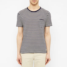 Load image into Gallery viewer, SHORT SLEEVE HERITAGE T-SHIRT NAVY/NATURE