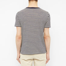 Load image into Gallery viewer, SHORT SLEEVE HERITAGE T-SHIRT NAVY/NATURE