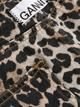 Load image into Gallery viewer, SKIRT PRINT DENIM LEOPARD