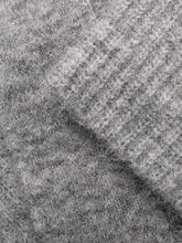 Load image into Gallery viewer, GREY VNECK MOHAIR PULLOVER