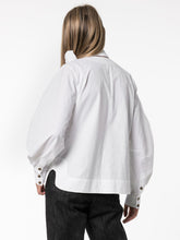 Load image into Gallery viewer, BLOUSE COTTON POPLIN BRIGHT WHITE