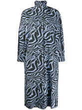 Load image into Gallery viewer, SHIRT DRESS PRINTED COTTON POPLIN FOREVER BLUE