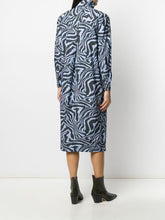 Load image into Gallery viewer, SHIRT DRESS PRINTED COTTON POPLIN FOREVER BLUE