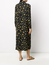 Load image into Gallery viewer, SHIRT DRESS PRINTED CREPE BLACK
