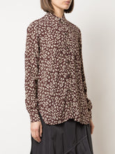 Load image into Gallery viewer, SHIRT PRINTED CREPE CHOCOLATE