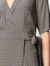 Load image into Gallery viewer, WRAP DRESS PRINTED CREPE TANNIN
