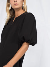 Load image into Gallery viewer, MINI DRESS HEAVY CREPE BLACK