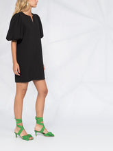 Load image into Gallery viewer, MINI DRESS HEAVY CREPE BLACK