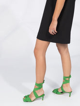 Load image into Gallery viewer, MINI DRESS HEAVY CREPE BLACK