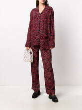 Load image into Gallery viewer, PANTS PRINTED CREPE BLACK/RED