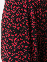 Load image into Gallery viewer, PANTS PRINTED CREPE BLACK/RED