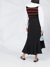 Load image into Gallery viewer, WRAP SKIRT HEAVY CREPE BLACK
