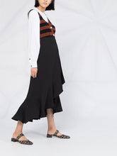 Load image into Gallery viewer, WRAP SKIRT HEAVY CREPE BLACK