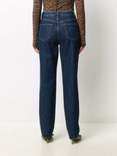 Load image into Gallery viewer, HIGH WAISTED BASIC DENIM JEANS DARK INDIGO
