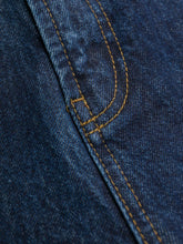 Load image into Gallery viewer, HIGH WAISTED BASIC DENIM JEANS DARK INDIGO