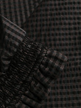 Load image into Gallery viewer, MAXI DRESS SEERSUCKER CHECK BLACK