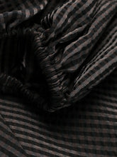 Load image into Gallery viewer, MAXI DRESS SEERSUCKER CHECK BLACK