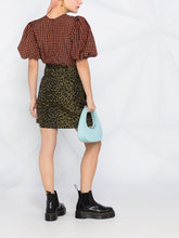 Load image into Gallery viewer, BLOUSE SEERSUCKER CHECK FLAME