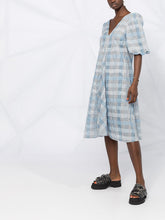 Load image into Gallery viewer, DRESS SEERSUCKER CHECK HEATHER