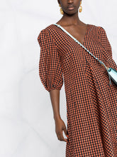 Load image into Gallery viewer, DRESS SEERSUCKER CHECK FLAME