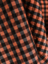 Load image into Gallery viewer, DRESS SEERSUCKER CHECK FLAME