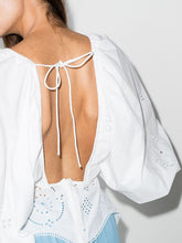 Load image into Gallery viewer, BLOUSE BRODERIE ANGLAISE BRIGHT WHITE