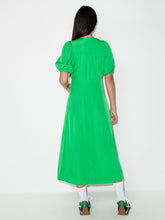 Load image into Gallery viewer, WRAP DRESS RIPSTOP VISCOSE KELLY GREEN